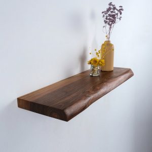 Handcrafted Solid Wood Floating Shelf – 60x30x4 cm