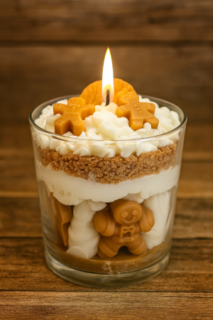 Gingerbread Crumb Dessert Candle • Vegan Soy Wax • Cosy Home Décor Gift