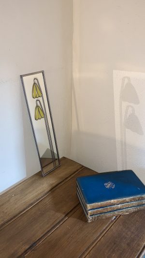 Easter yellow flower mirror.