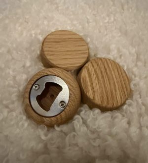 Oak bottle opener