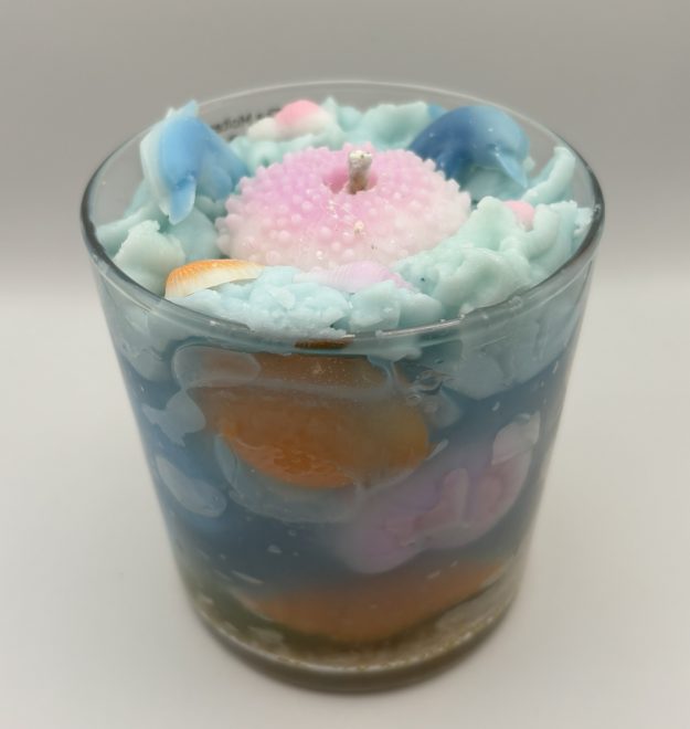 Deep Sea Marine Candle – Handmade Soy & Gel Wax Ocean‑Style Candle – 40–50hr Burn