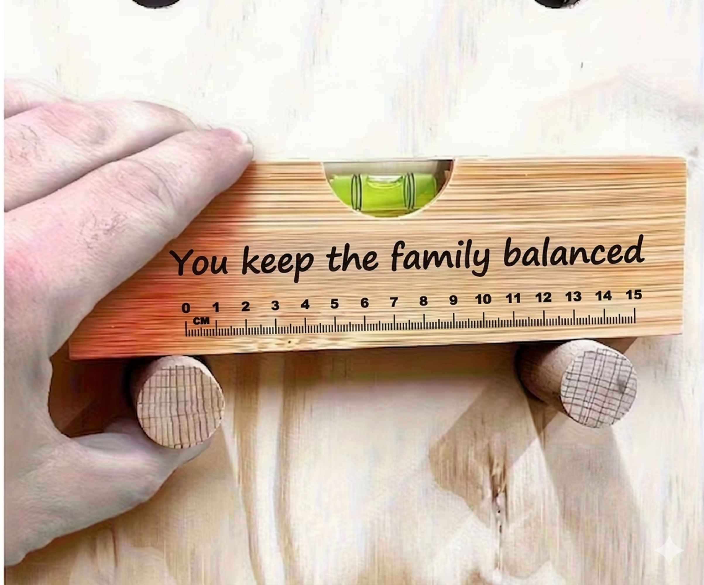 Personalised Bamboo Spirit Level, Bottle Opener, Unique Dad Gift - Image 2