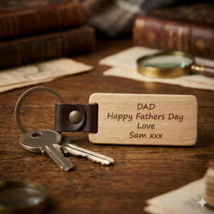 Personalised Wooden Keyring | Rustic Key Fob | Hotels / Holiday Lets / B&B's / AirBNB
