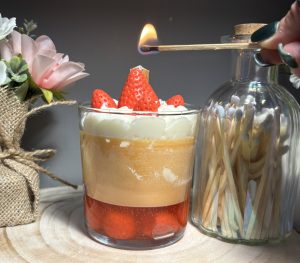 🍓 Strawberry Trifle Inspired Candle — Fruity Vanilla Dessert Scent