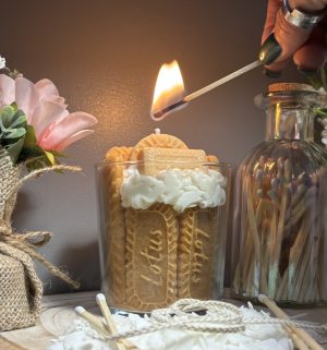 🍪 Biscuit Dessert‑Style Candle – Caramelised Biscuit