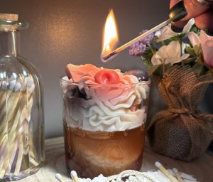 🍒 Cherry Bakewell Dessert Candle | Handmade Soy Wax | Sweet Bakery Scent