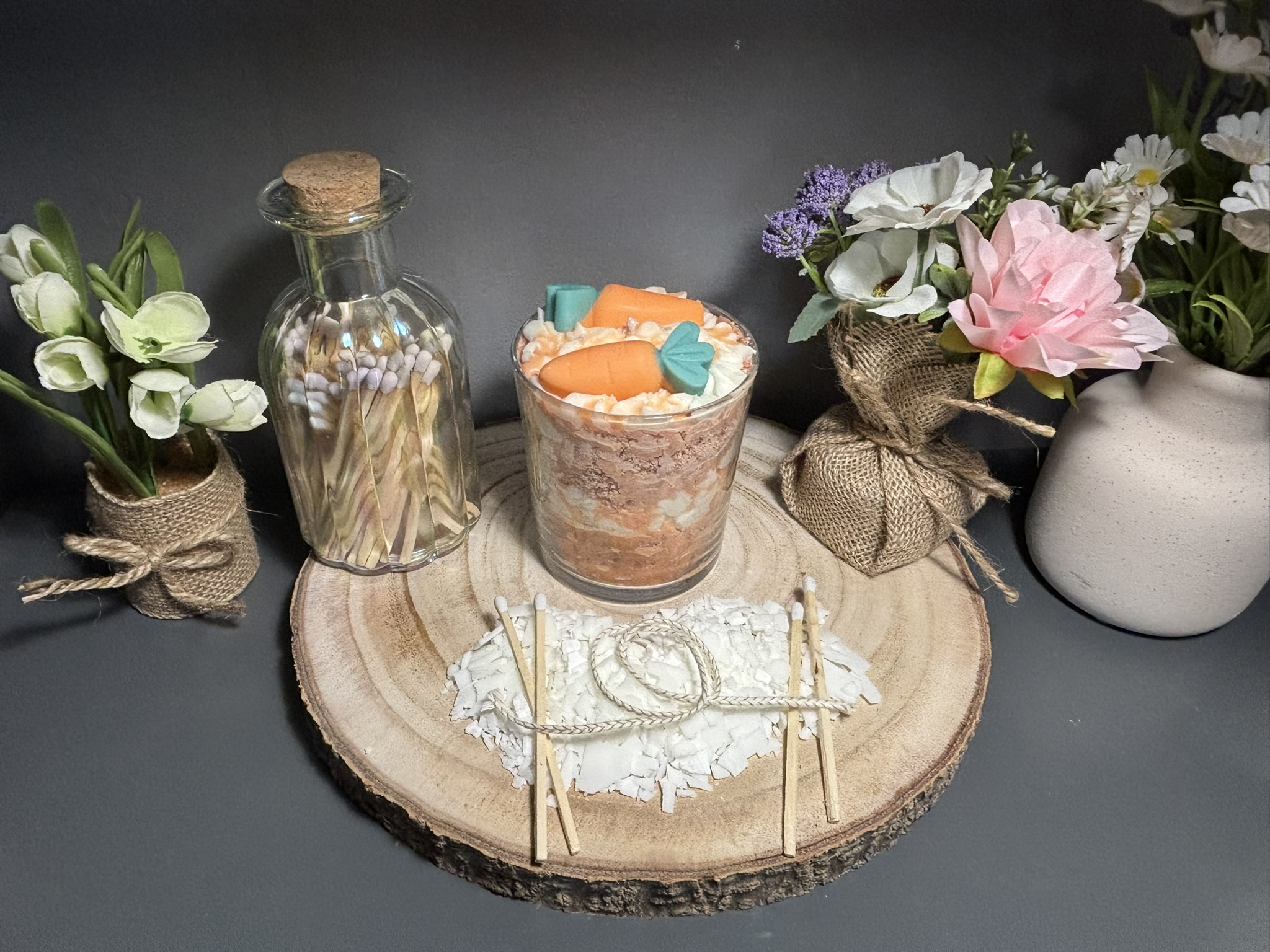 🥕 Carrot Cake Dessert Candle — Spiced Bakery‑Style Soy Wax - Image 11