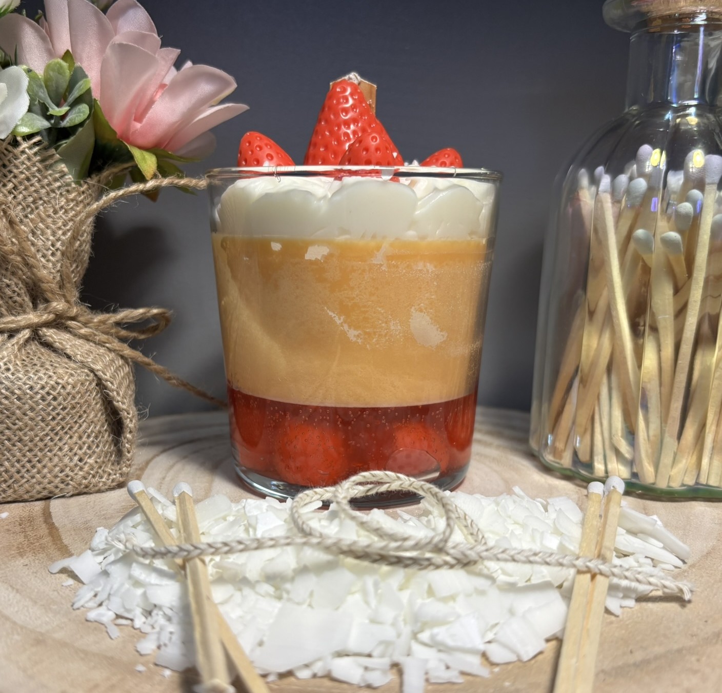 🍓 Strawberry Trifle Inspired Candle — Fruity Vanilla Dessert Scent - Image 2