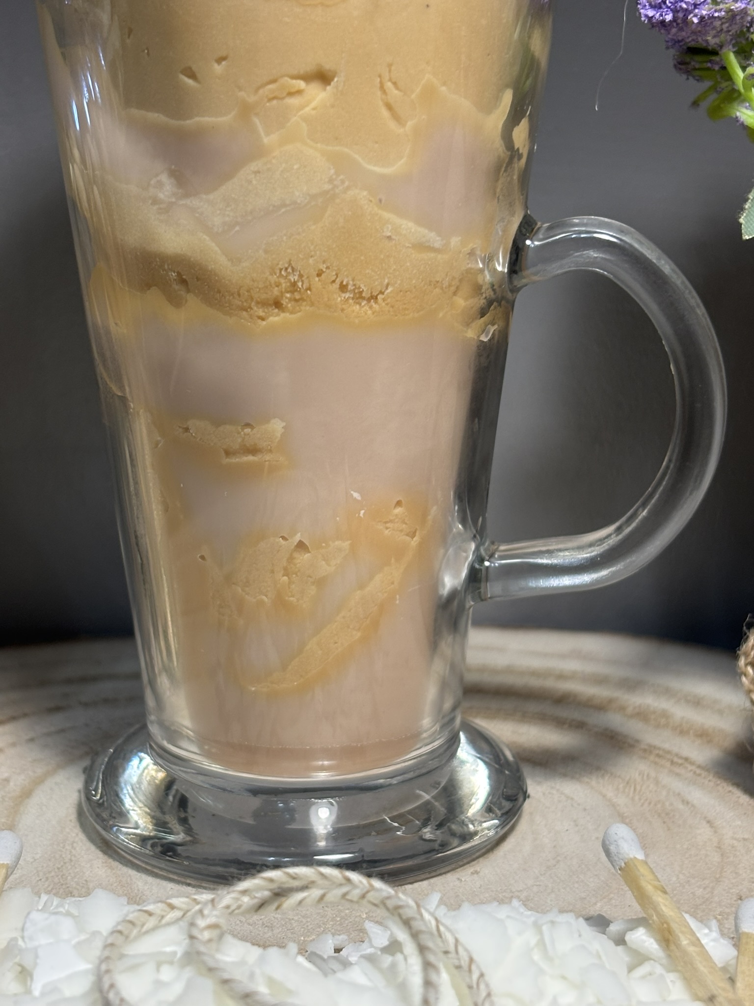 ☕🍮 Salted Caramel Frappe‑Style Candle — Handmade Caramel Coffee Soy Wax - Image 3