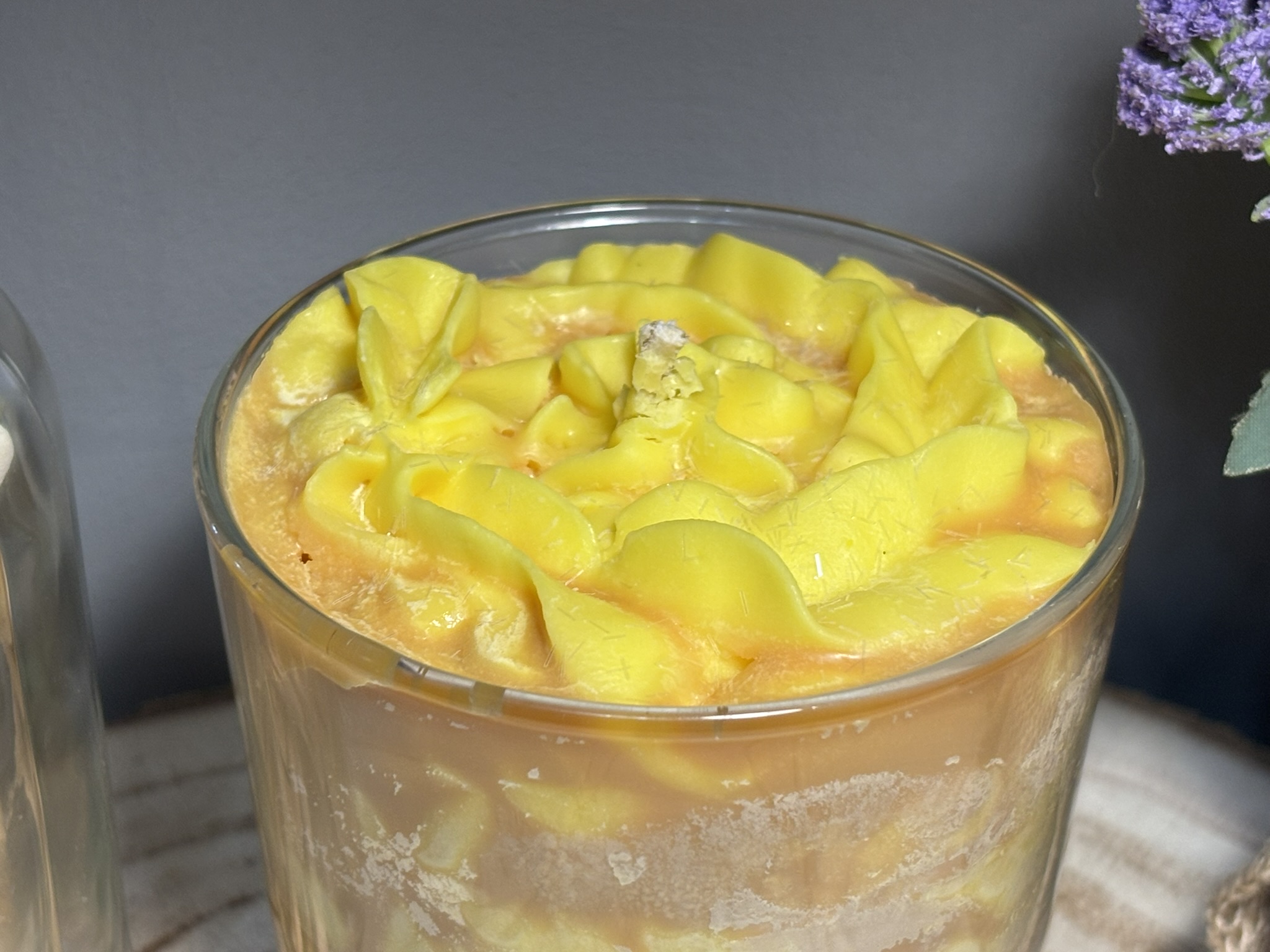 🍑🥜 Peach Almond Soy Candle — Fruity Vanilla Handmade Vegan Wax - Image 5