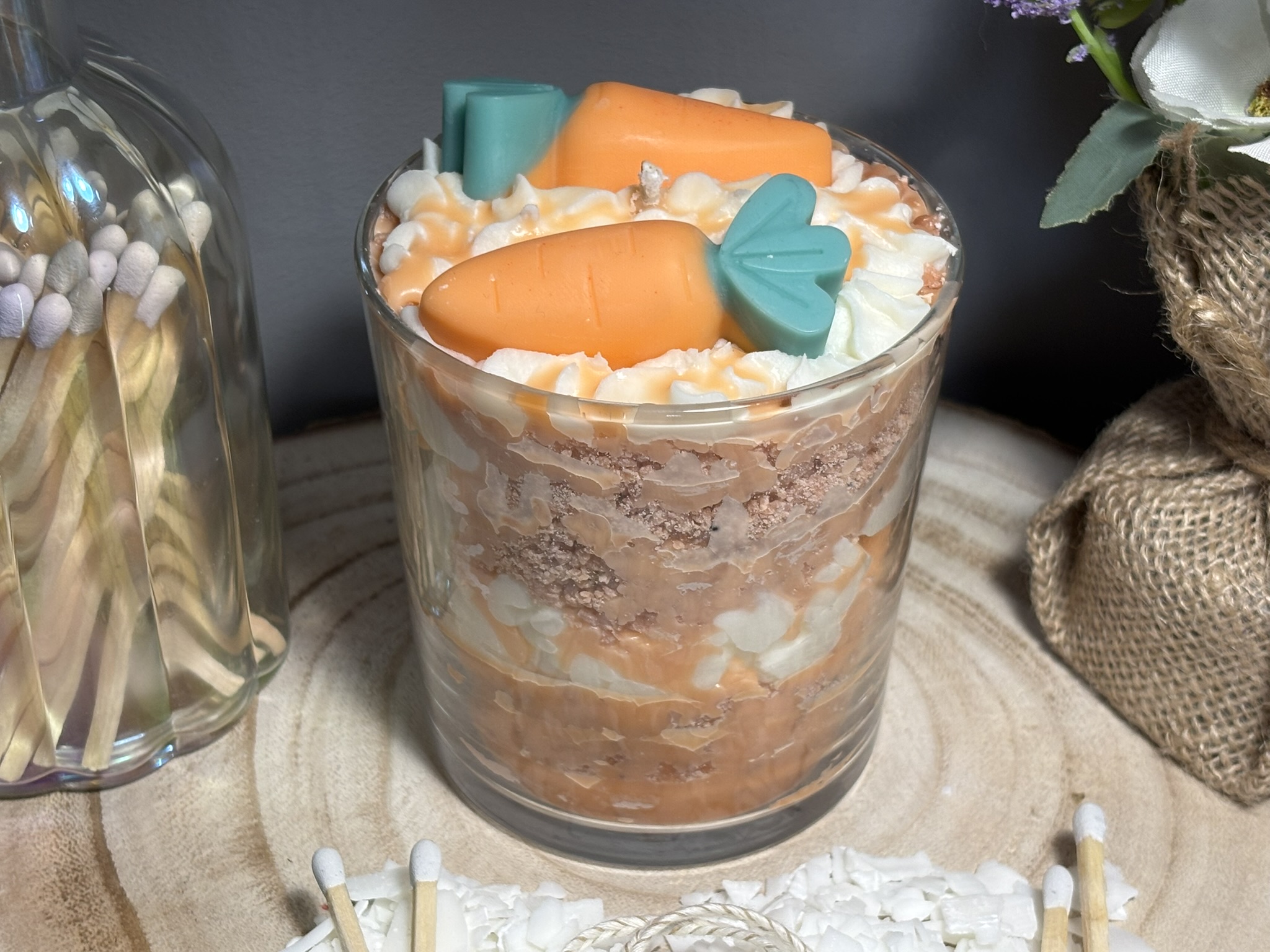 🥕 Carrot Cake Dessert Candle — Spiced Bakery‑Style Soy Wax - Image 6