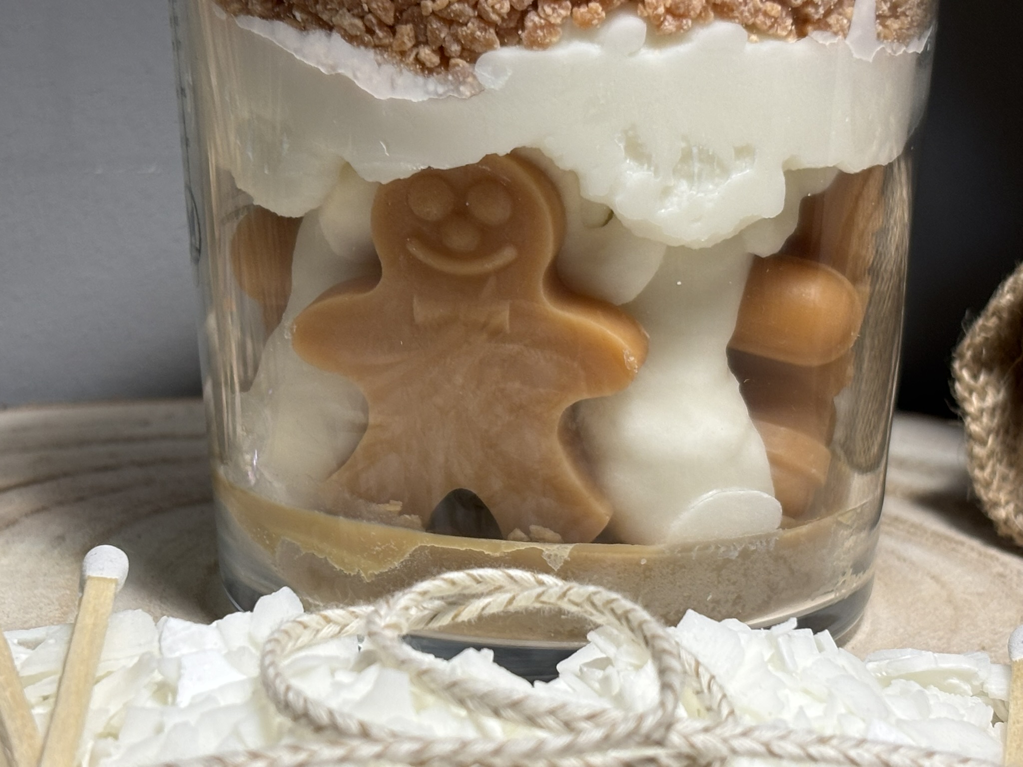 🍪 Spicy Gingerbread Cream Candle — Handmade Vegan Dessert‑Style Soy Wax - Image 6