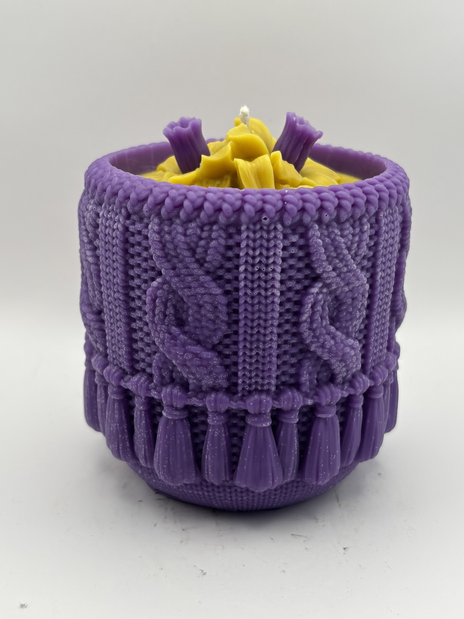 💐🧴 Narcissus Bloom Alien Woven Pillar Candle — Alien (Perfume Inspired) - Image 4