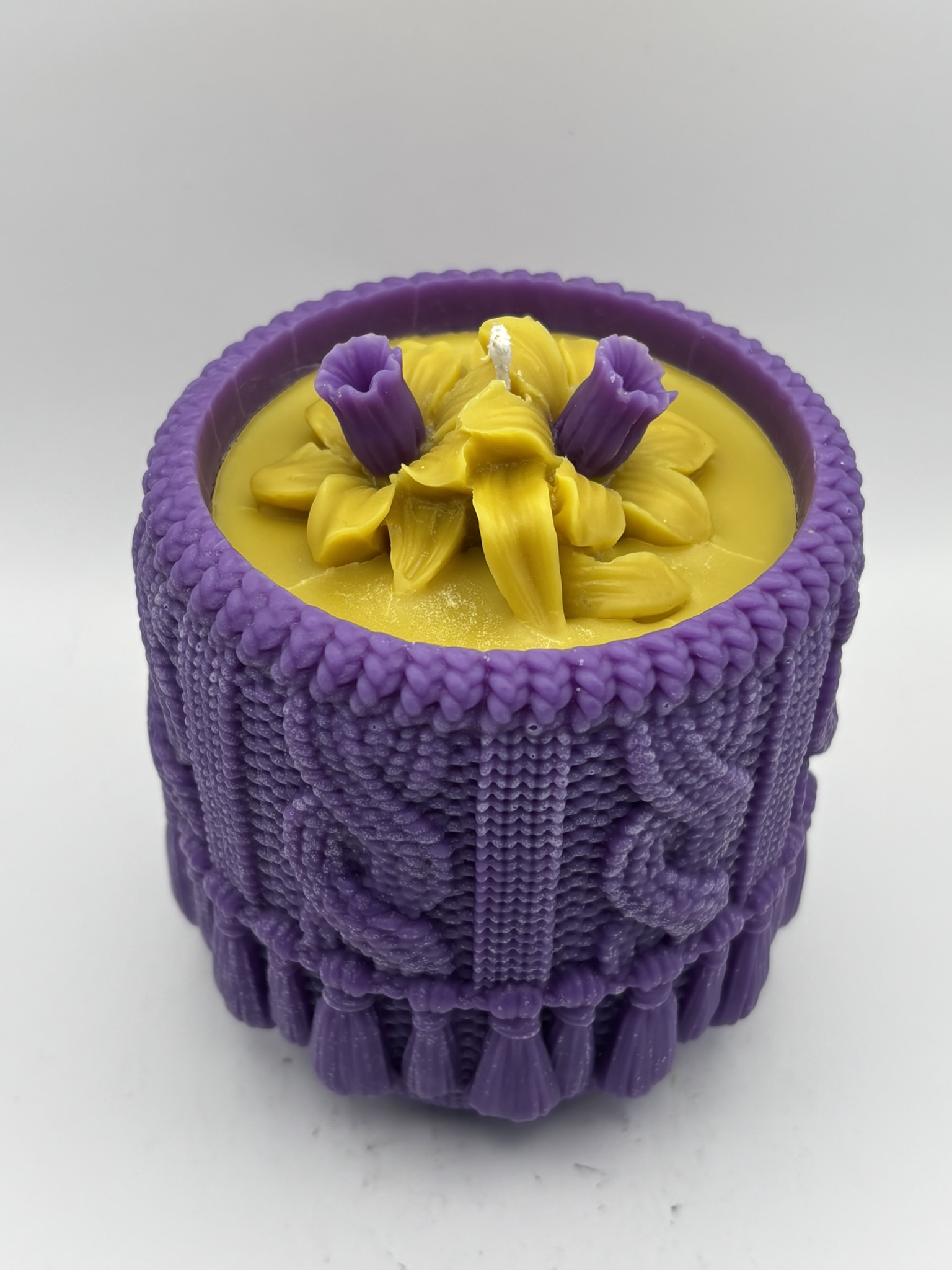 💐🧴 Narcissus Bloom Alien Woven Pillar Candle — Alien (Perfume Inspired) - Image 6