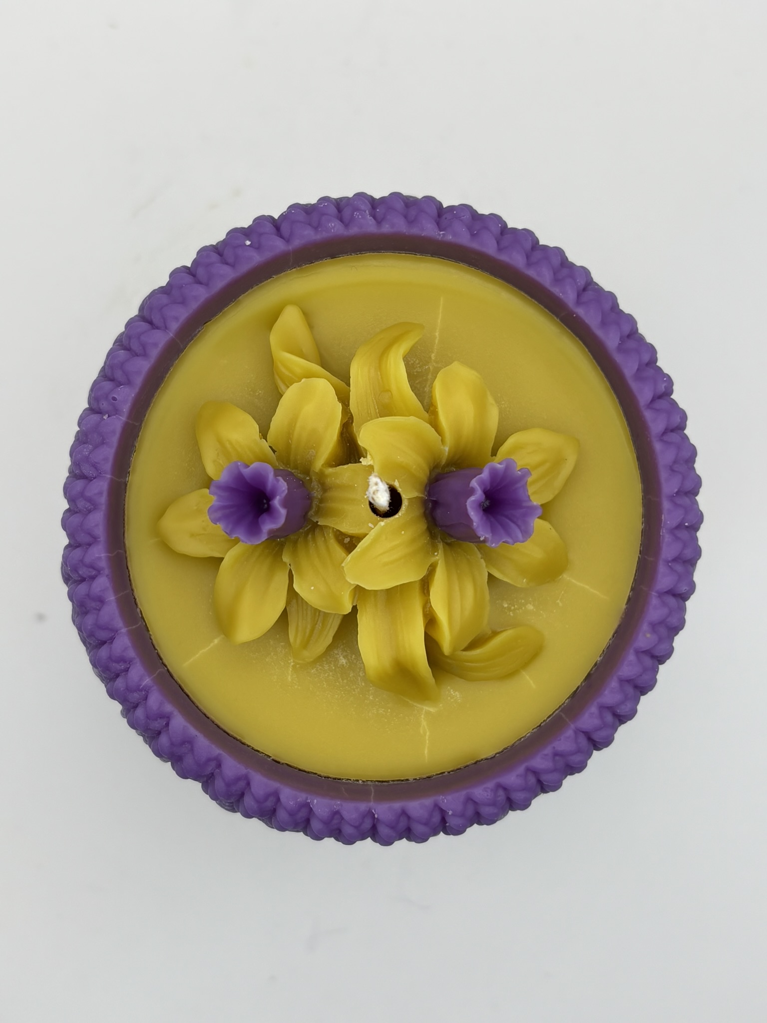 💐🧴 Narcissus Bloom Alien Woven Pillar Candle — Alien (Perfume Inspired) - Image 7
