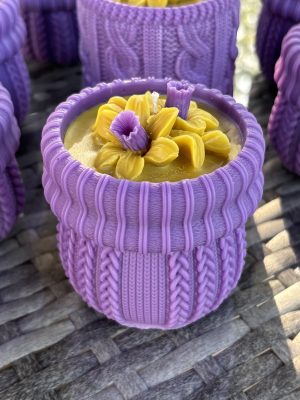 💐🧴 Large Alien Woven Cuff Pillar Candle — Alien (Perfume Inspired)