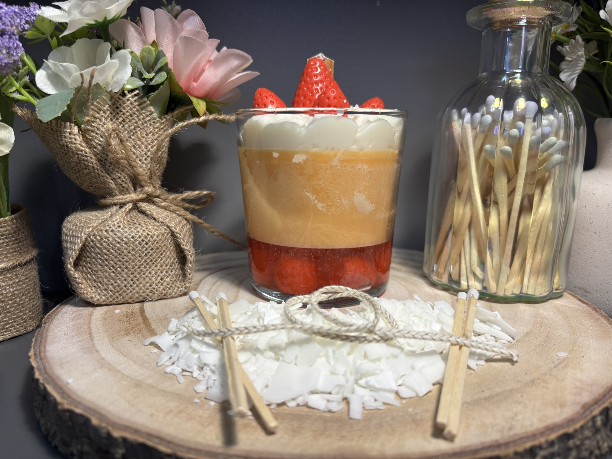 🍓 Strawberry Trifle Inspired Candle — Fruity Vanilla Dessert Scent - Image 6