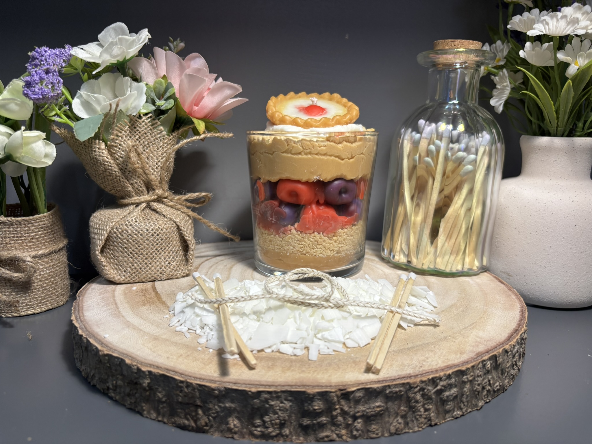 🍒 Cherry Bakewell‑Style Artisan Candle — Sweet Bakery Scent - Image 9