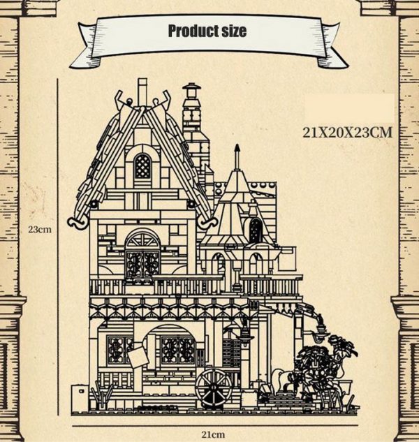 Medieval Post Station | Mini Micro Unique Building Blocks (with lights ...