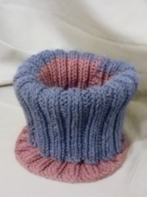 two toned neck warmer