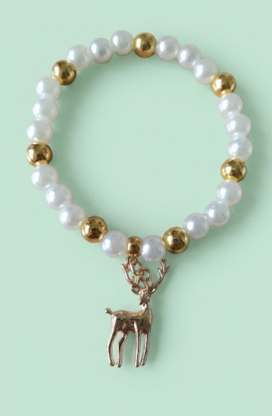 Majestic Stag Pearl Amulet