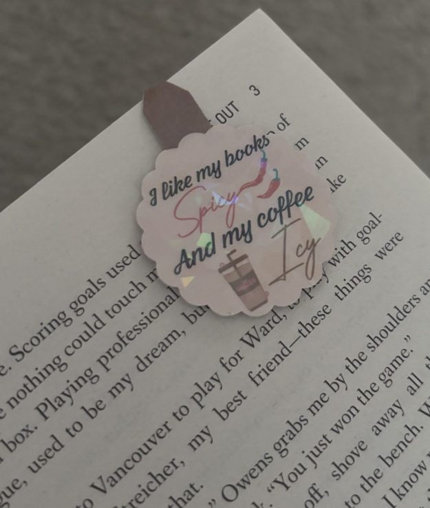 Magnetic Bookmark | I like my books spicy
