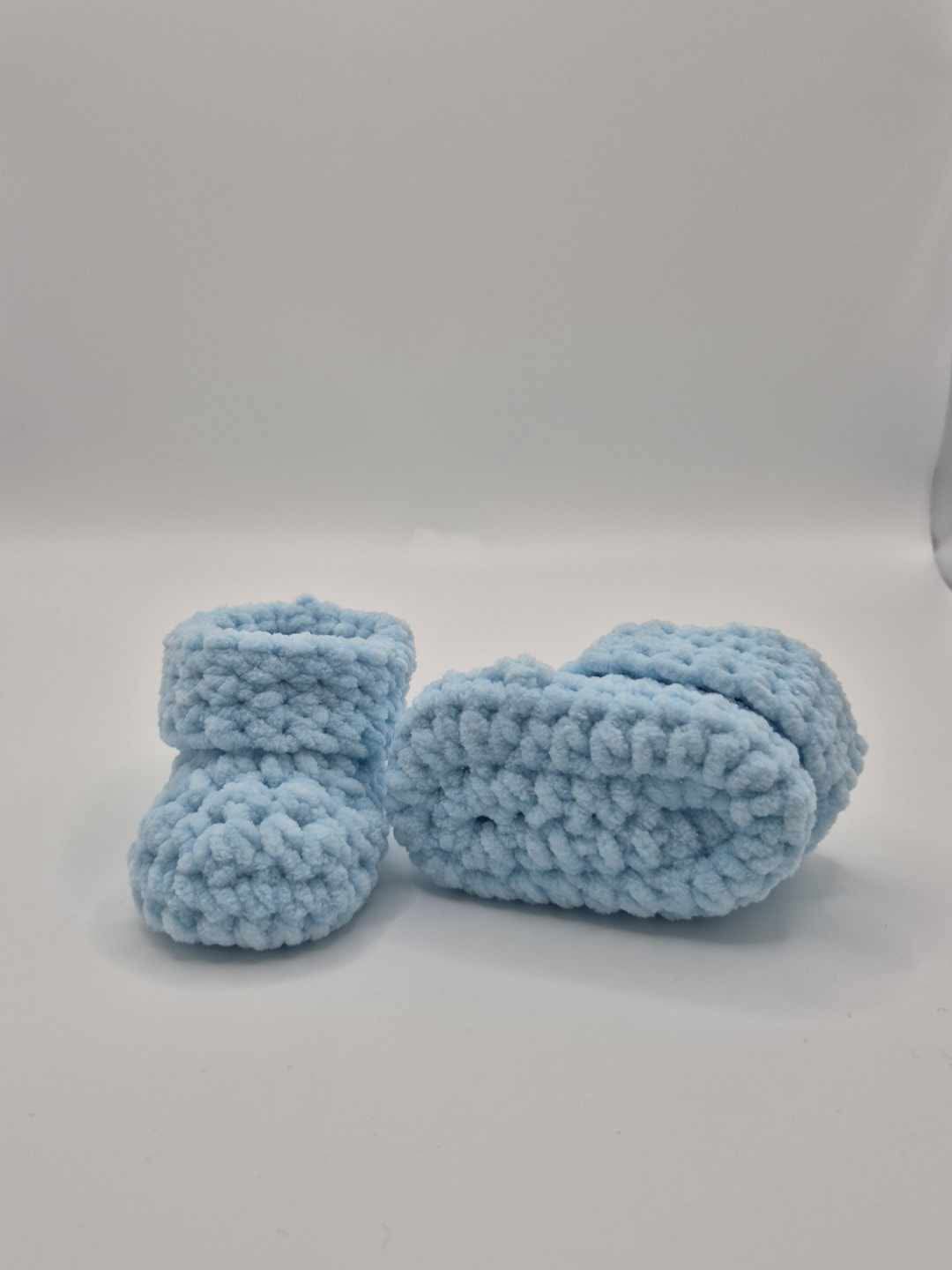 Hand crocheted baby booties - Image 3