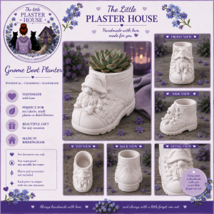 Handmade Gnome Boot Planter