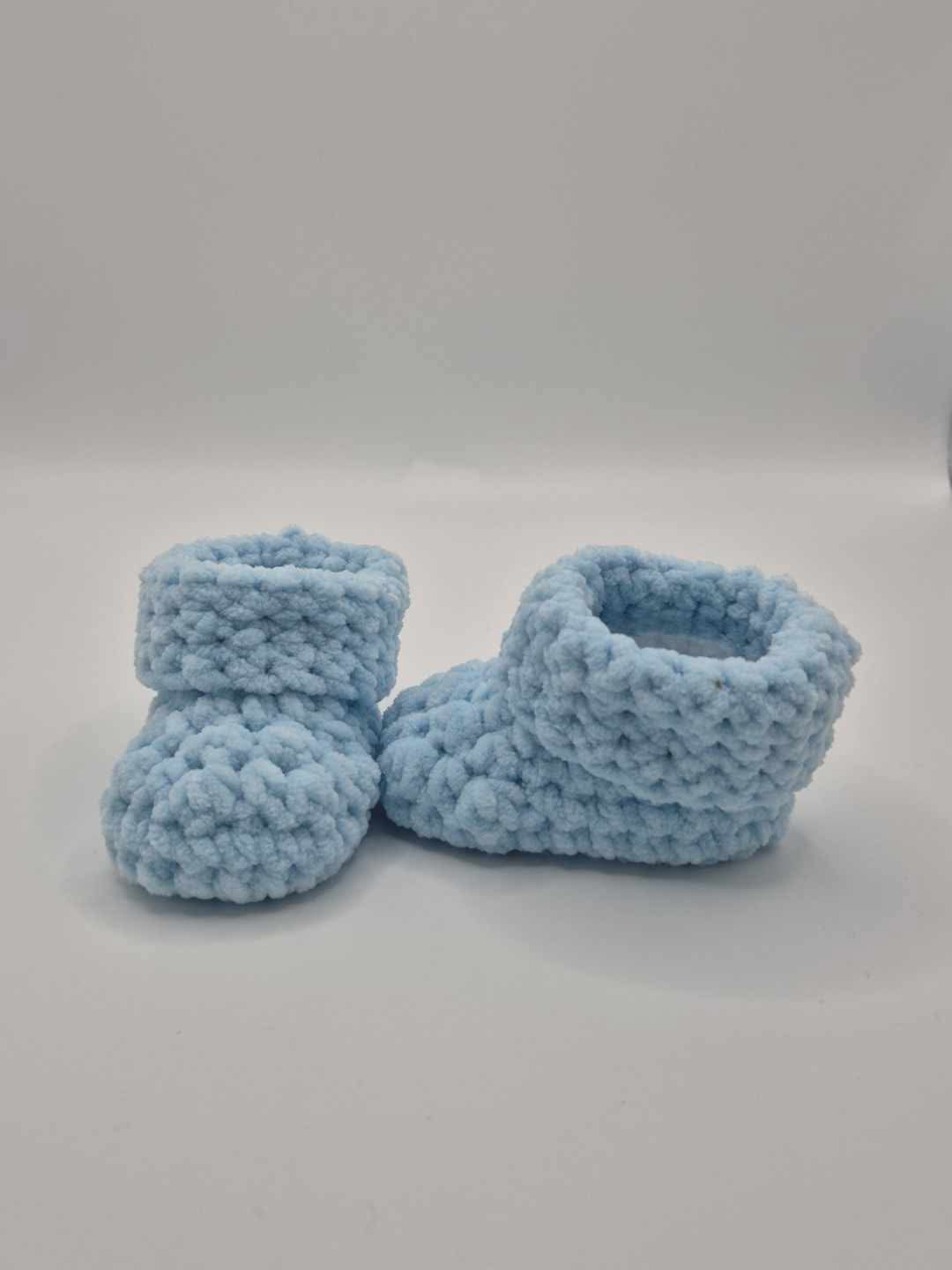 Hand crocheted baby booties - Image 2