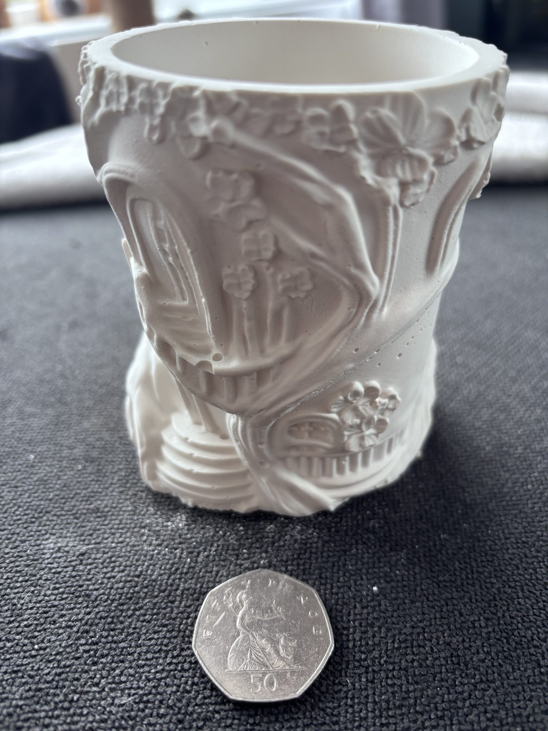 Twisted Vine Planter – Handmade Plaster Fairy Pot - Image 3