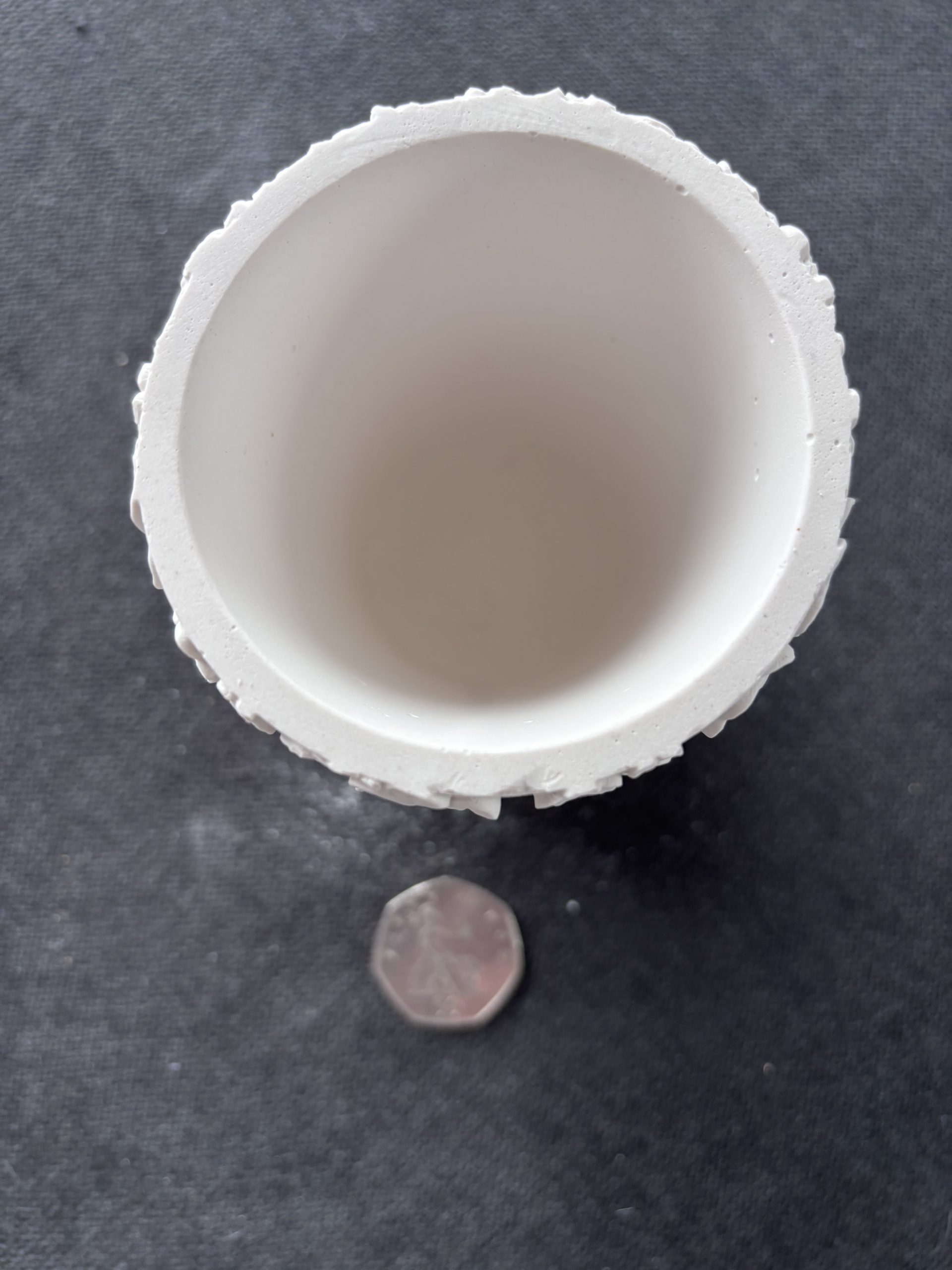 Twisted Vine Planter – Handmade Plaster Fairy Pot - Image 5