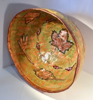Bronze gilded papier mache Bowl