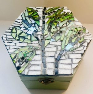 Hexagonal Decorative Mosaic Box