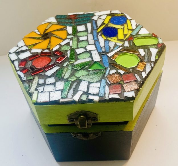 Hexagonal Mosaic Hexagonal Box