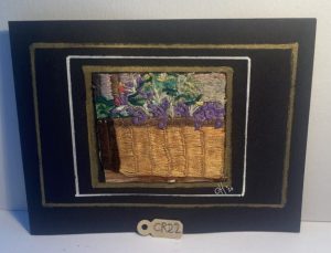Embroidered cards (1 set)