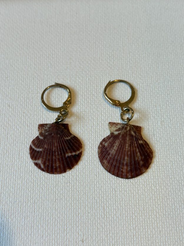 Gold Shell Earrings
