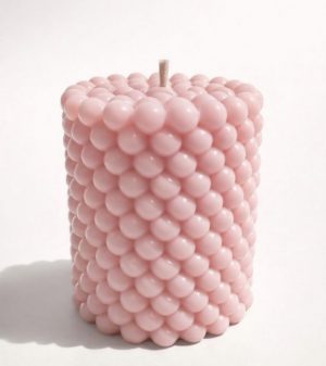 Black opium inspired bubble candle