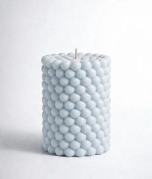 Clean cotton bubble candle