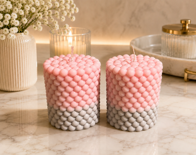 Lady millionaire bubble candle set