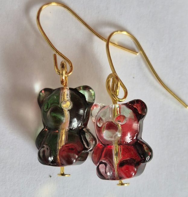 Little Glass Bear Earrings