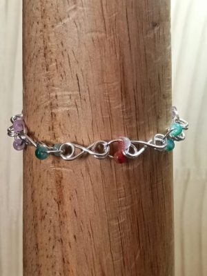 Silver plated copper wire bracelet/bangle