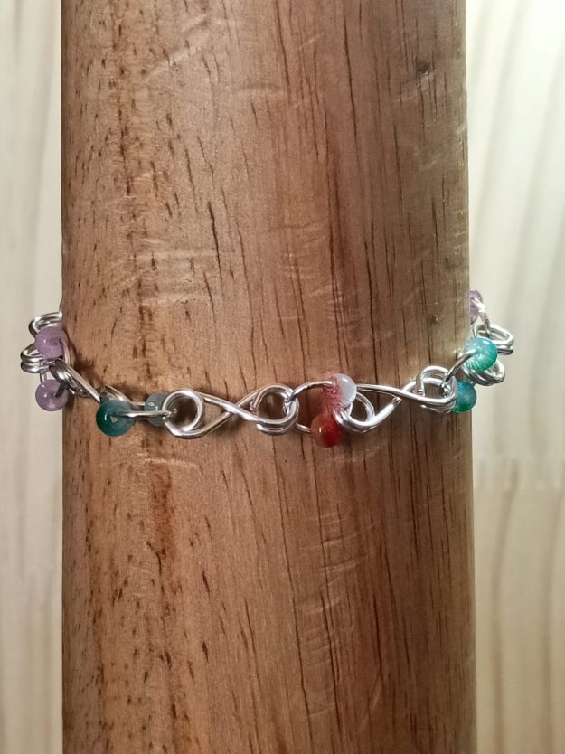 Silver plated copper wire bracelet/bangle