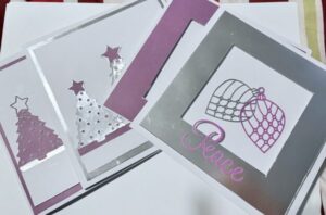 Set of 4 Square Christmas Cards
