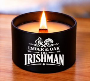 The Irishman Scented Candle – Inspired by Creed Green Irish Tweed