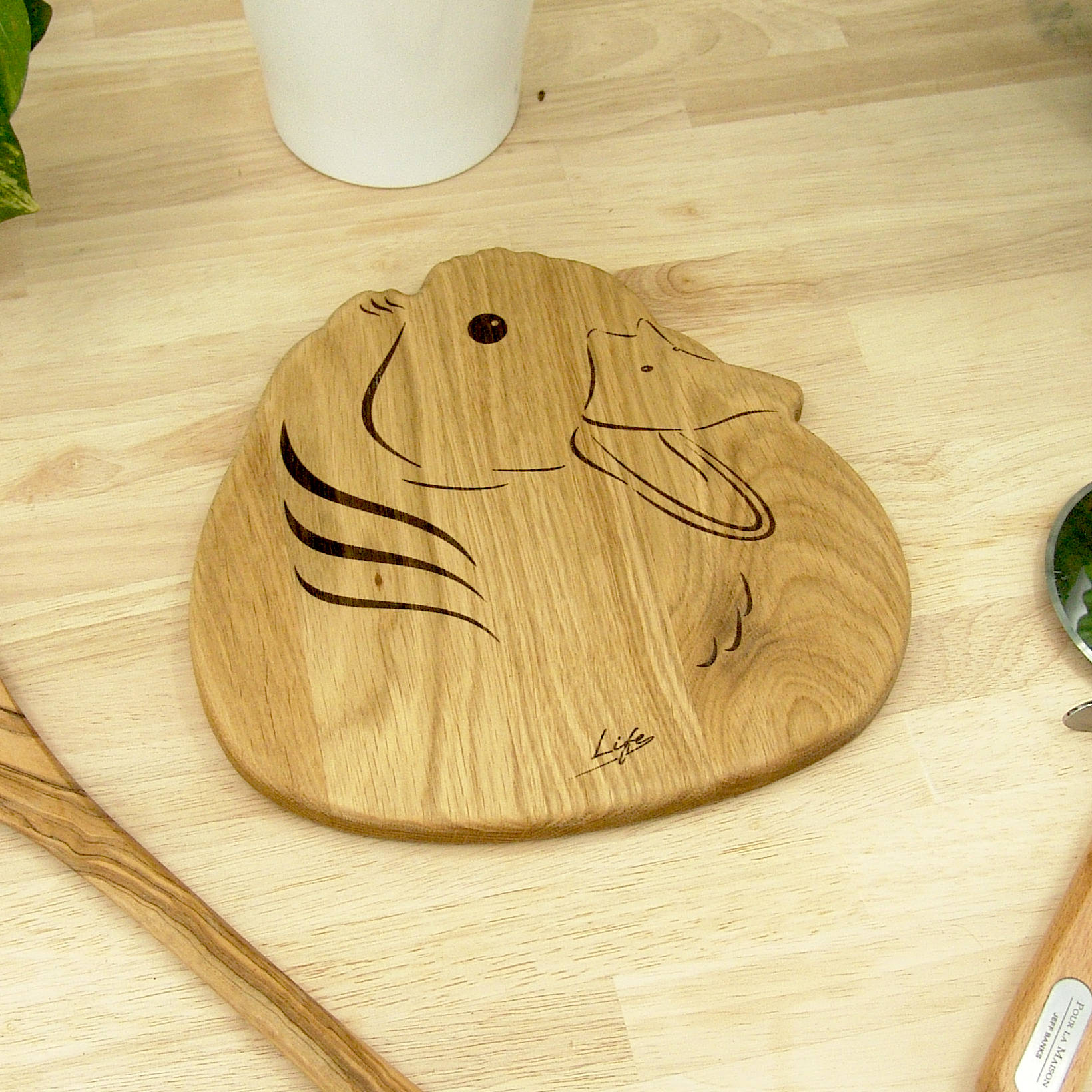 Handmade Oak Duck Chopping Board – Wooden Serving Board, Made in Wales - Image 7