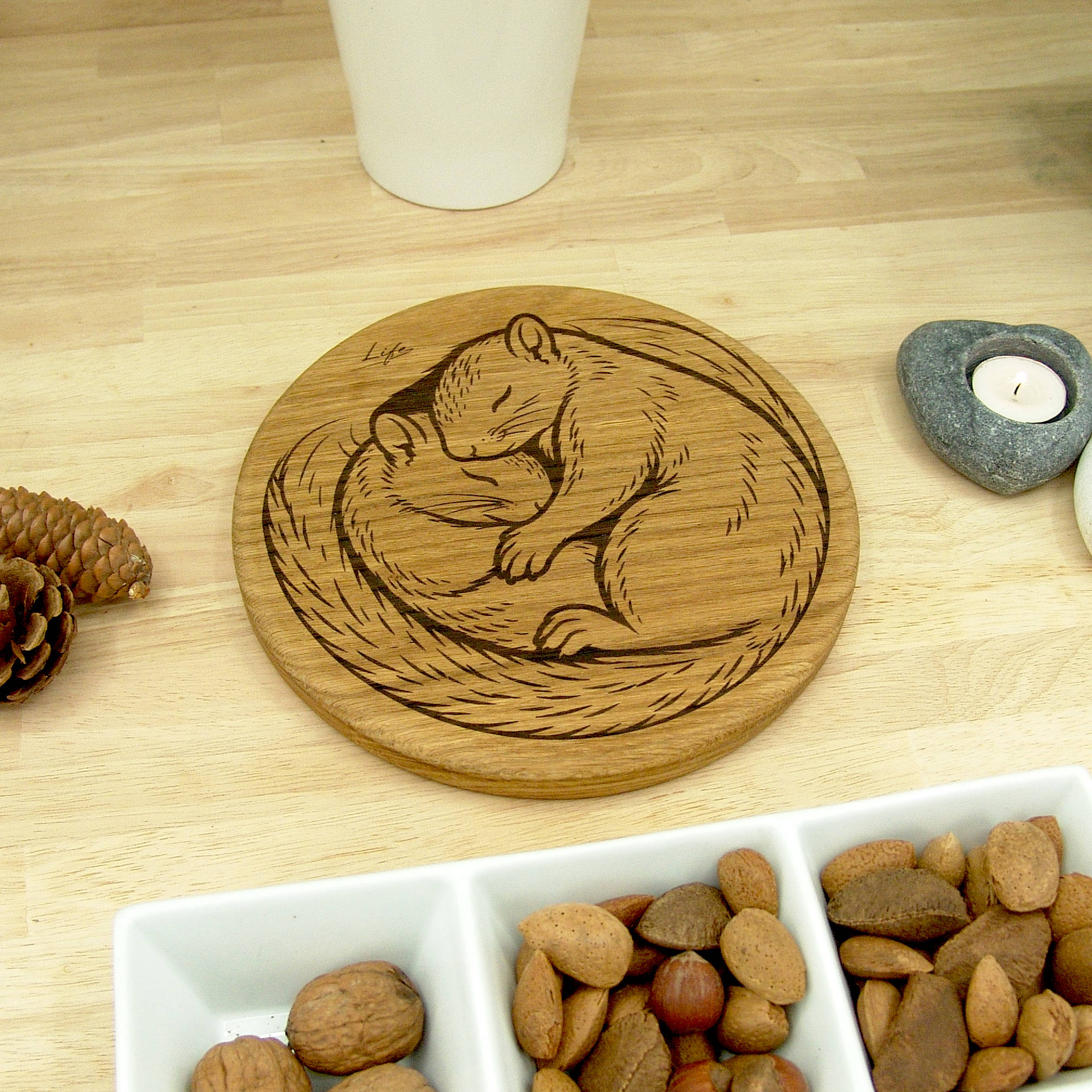 Handmade Oak Duck Chopping Board – Wooden Serving Board, Made in Wales (Copy) - Image 11