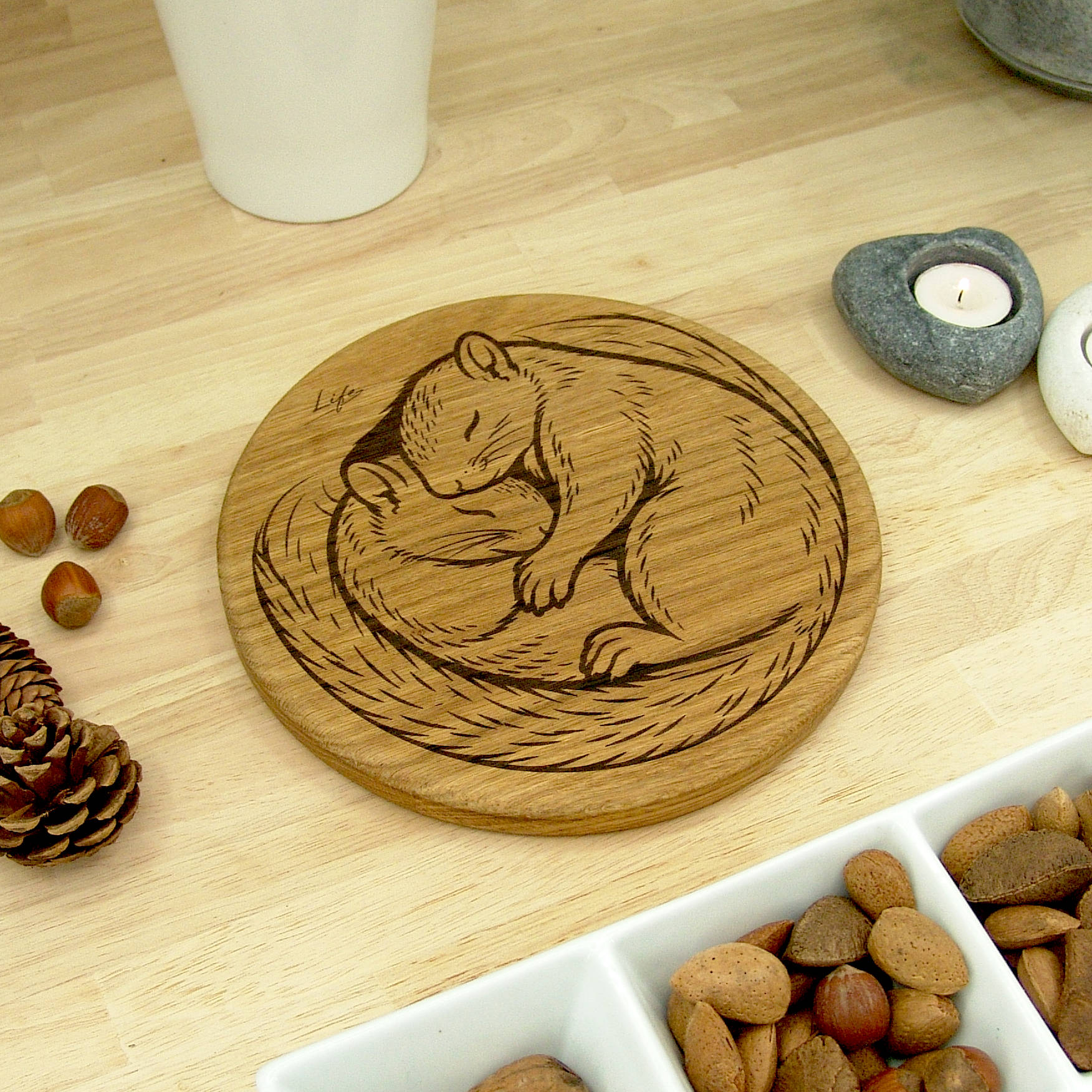 Handmade Oak Duck Chopping Board – Wooden Serving Board, Made in Wales (Copy) - Image 4