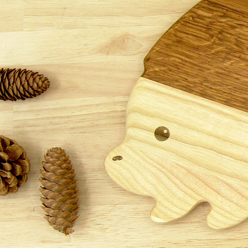 Hedgehog Chopping Board - Oak & Ash Hand Made - Image 3