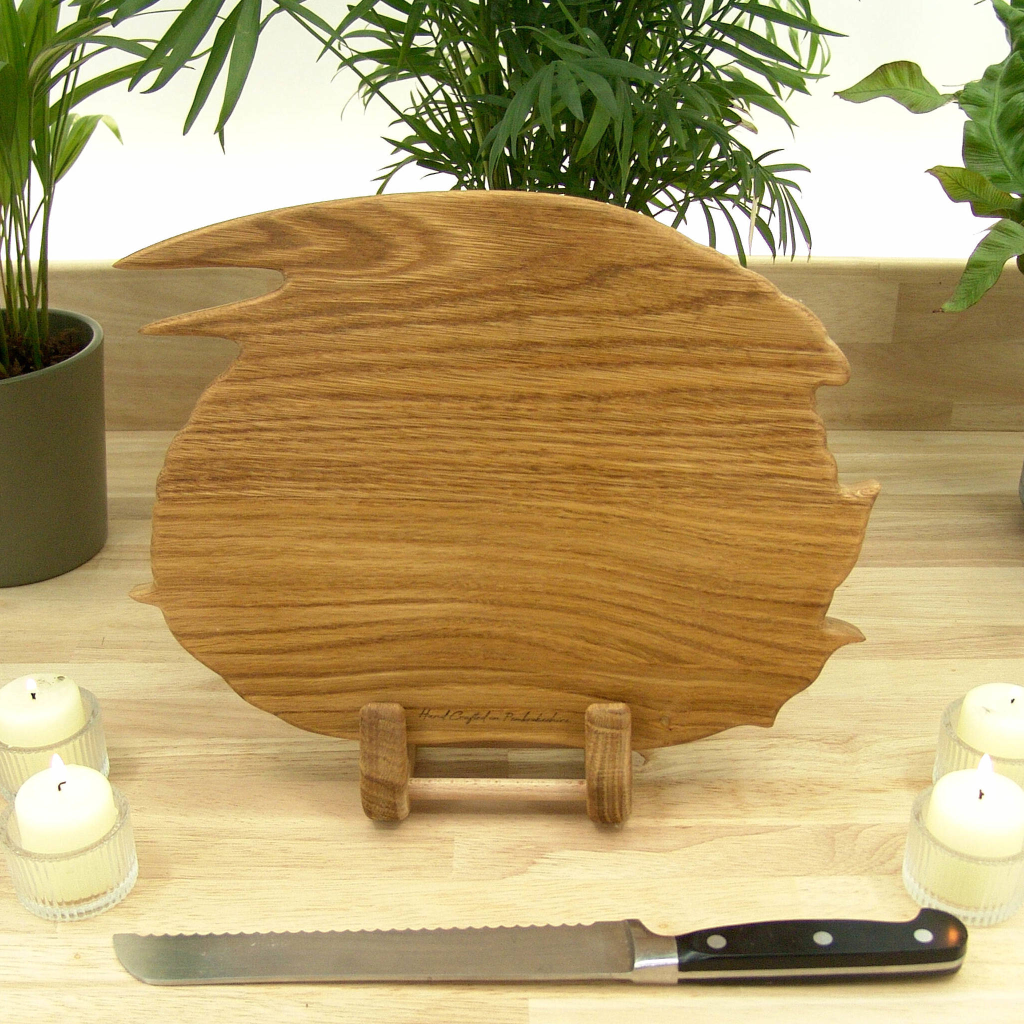 Sleeping Dragon Chopping Board – Oak, Hand Made - Image 7