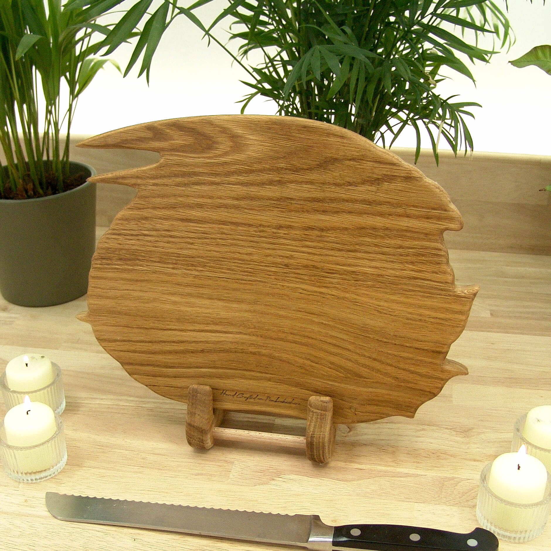 Sleeping Dragon Chopping Board – Oak, Hand Made - Image 8